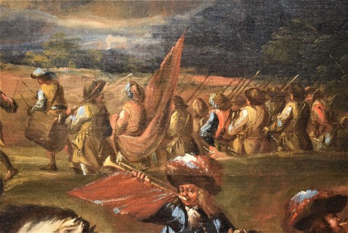 Antiquités - Champ de bataille - Attribué à Antonio Calza (Vérone 1653 - 1725)